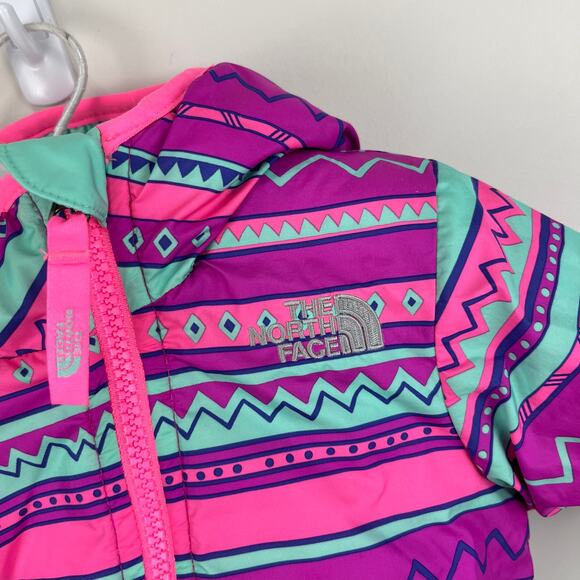 The North Face Girls Reversible Perrito Jacket 0-3 Months - Picture 5 of 12
